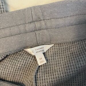 Lauren Conrad Gray Waffle Knit joggers